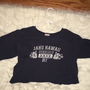 HAWAII crop top navy blue